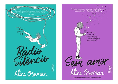Kit Rádio Silêncio + Sem Amor - Caindo Na Real Alice Oseman